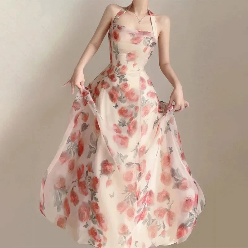 Long Dresses Womens Clothing French Elegant Party Dressess Female 2025 Summer New Fashion Versatile Beach Style Evening Dresses SwiftNest