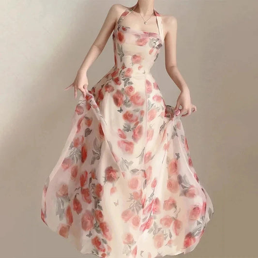 Long Dresses Womens Clothing French Elegant Party Dressess Female 2025 Summer New Fashion Versatile Beach Style Evening Dresses SwiftNest
