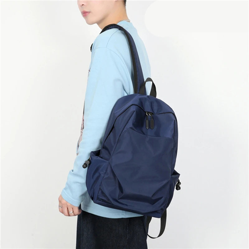 Mini Men's Backpack Fashion Small Black Shoulder School Bag for Man 2024 Canvas Designer Waterproof Sports Travel Male Backpacks