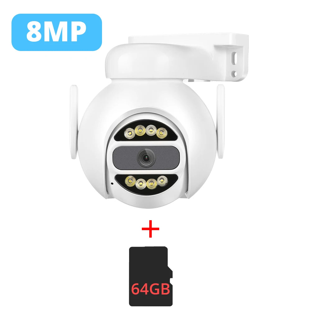 8MP 4K IP Camera WiFi PTZ Security Surveillance Camera 5MP Wi-Fi 4X Digital Zoom Color Night Vision 4MP CamHi CamHipro IP Camara