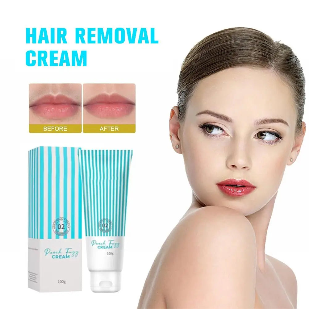 100g Hair Removal Cream Natural Gentle Soothing Ointment Soften Nourishing Hydration Refreshing Lip Facial Skin Women Beauty