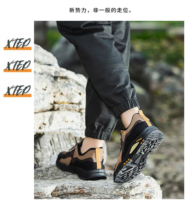 Men's sports and casual outdoor hiking and mountaineering shoes are anti-slip, wear-resistant, comfortable and breathable