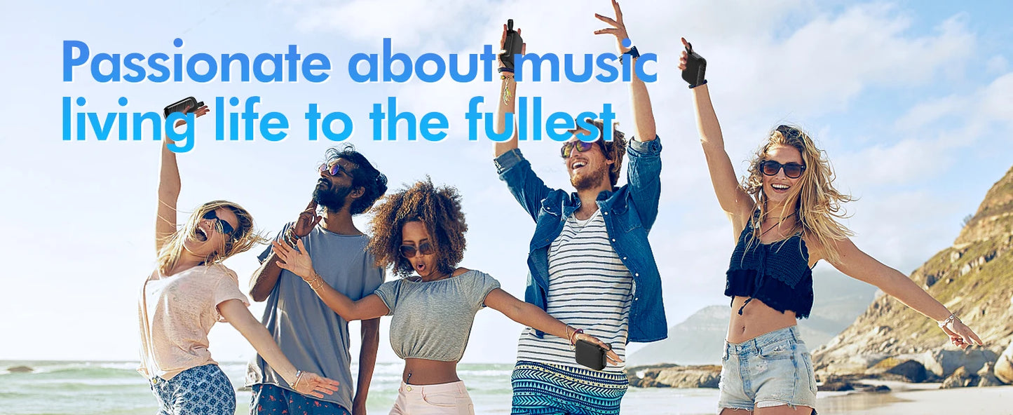 Bluetooth Speakers TWS 10W Enhanced Bass Portable Outdoor Wireless Speaker 30Hrs IP7 Waterproof Shower Speaker Bluetooth 5.3