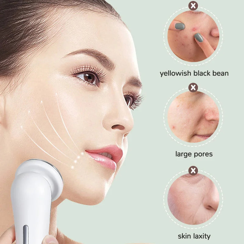 New Four in One Facial Care Device Neck Beauty Device Cold and Hot Compression Skin Revitalization Firming and Deep Cleansing