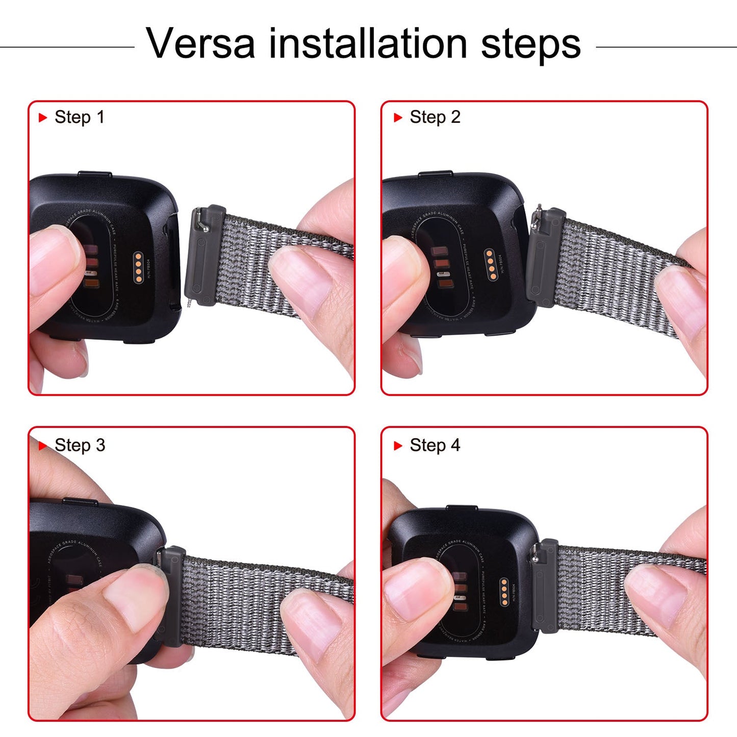 Nylon Watch Band For Fitbit Versa 3/Versa 4/Sense/Sense 2 Strap Sport Bracelet Wristband replacment For Fitbit Sense Smart watch SwiftNest