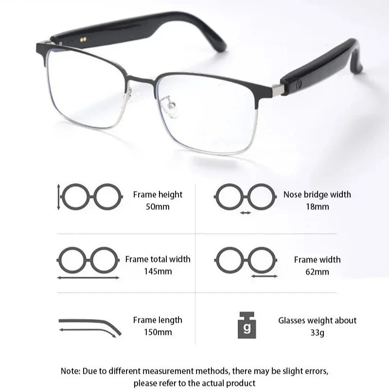 High-Tech AI Smart Glasses Translation 144Languages Real-time Wireless Bluetooth Headset For Simultaneous Interpretation