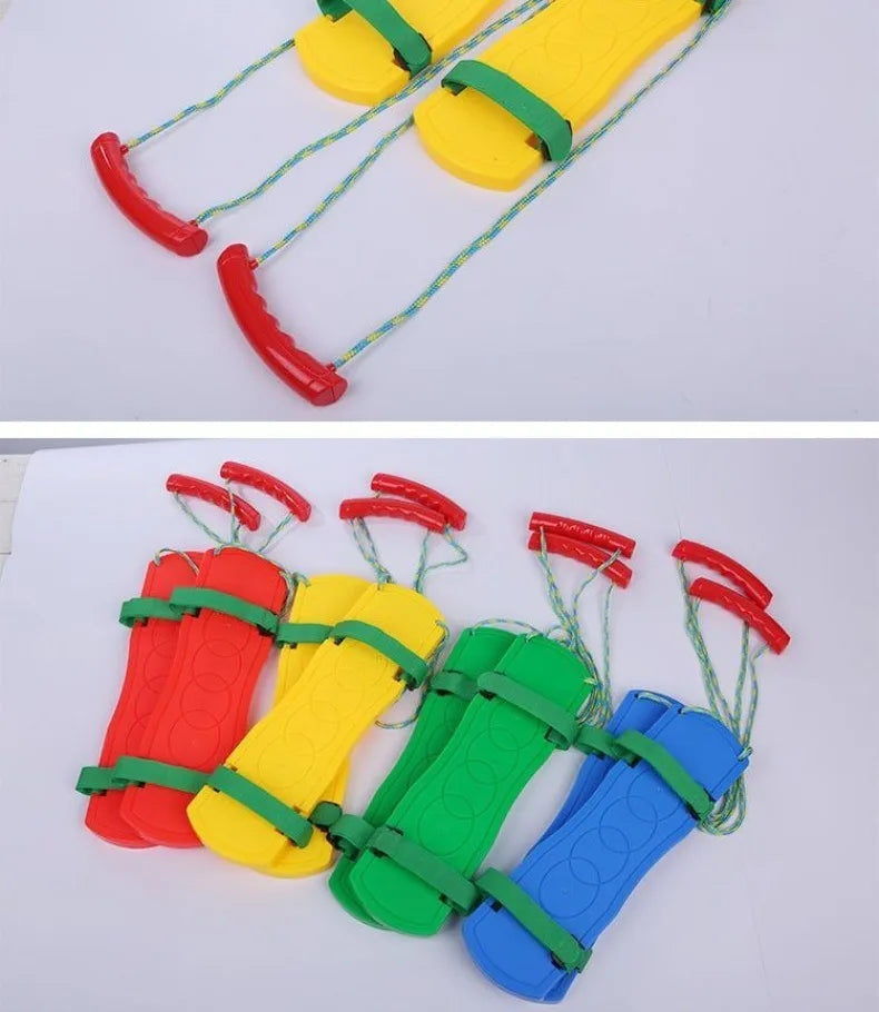 ألعاب الأطفال الأولاد والبنات اللعب التعاوني بين اليدين والقدمين وبناء الفريق والتدريب على التكامل الحسي والألعاب الخارجية والرياضة