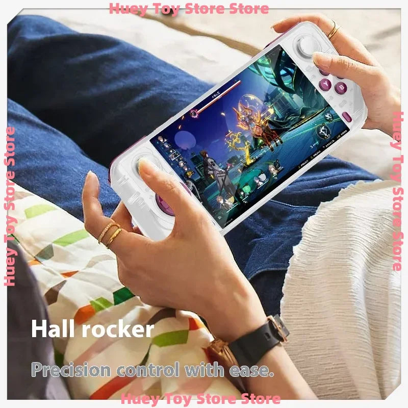 2025 Edition   Android E6 Max Handheld Console - 5" 32-Point Touch Screen with 5G Dual-Band, Portable Gaming Device for Fans  ﻿