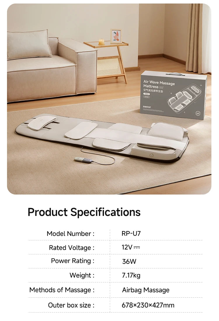 Best-selling multifunctional massage mattress for body care and wellness top health products