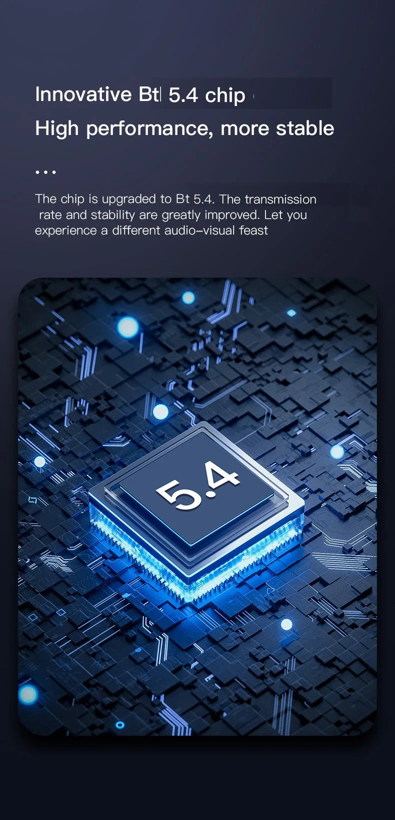 Bluetooth 5.4 Ear Hook Headphones TWS Wireless Earphones HiFi Stereo Waterproof Headsets LED Display Long Standby Touch Earbuds