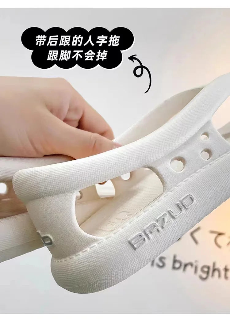 high-heeled sandals Flip-flops, men and women can wear anti-skid wear-resistant jacketed thick slippers in summer 2023