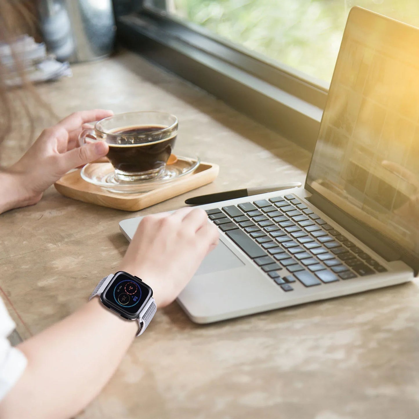 Nylon Watch Band For Fitbit Versa 3/Versa 4/Sense/Sense 2 Strap Sport Bracelet Wristband replacment For Fitbit Sense Smart watch SwiftNest