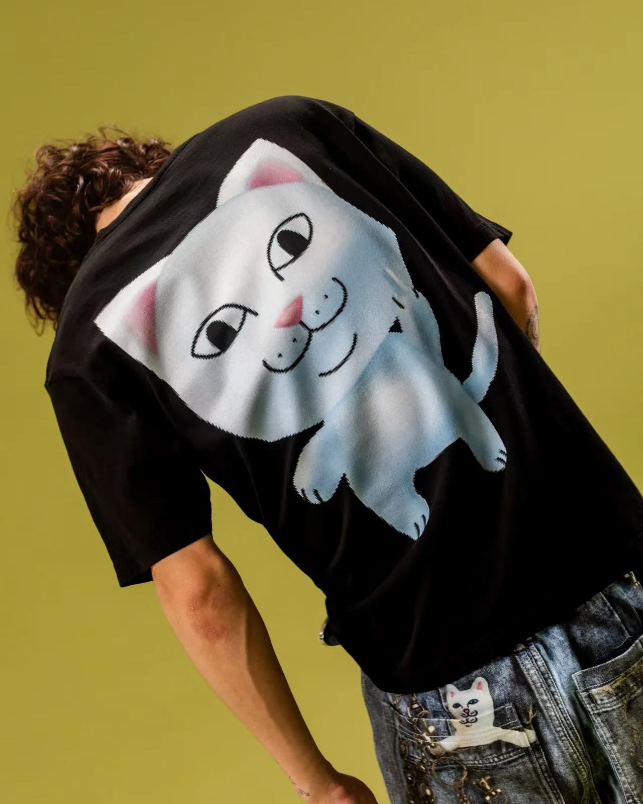 European and American fashion funny animals women men short-sleeved hip-hop personality shirts oversized casual loose T-shirts