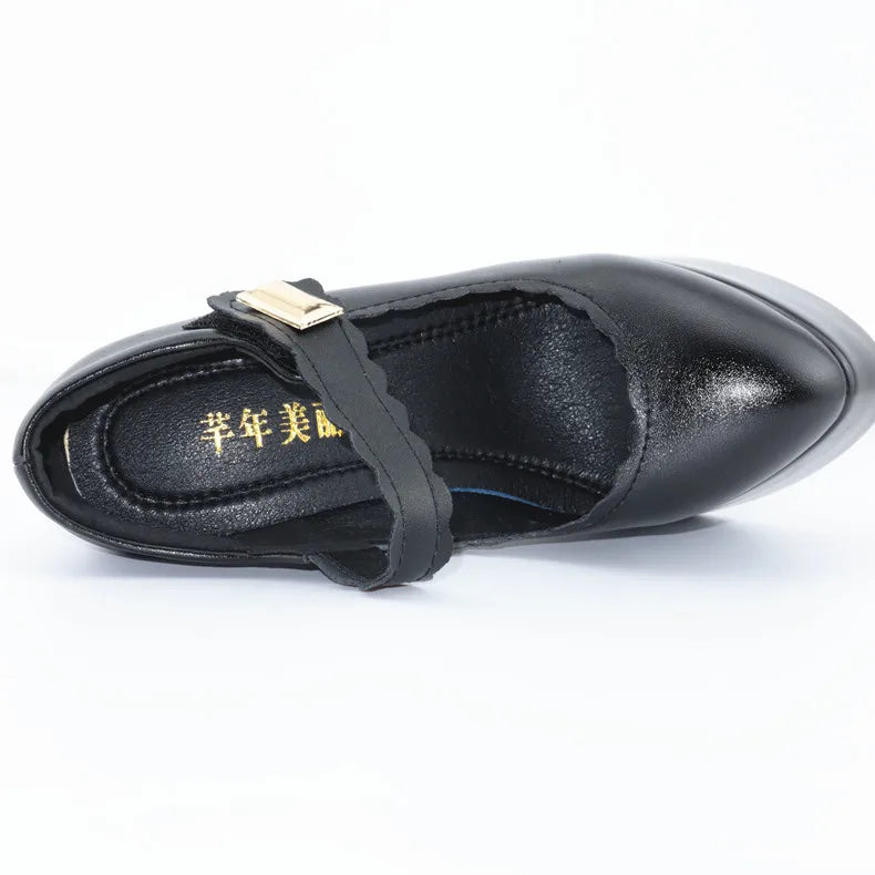 15cm Small Size 32-43 Extremem Block High Heels Shoes 2025 Fall Shallow Thick Chunky Platform Shoes Women Pumps Sexy Model Party