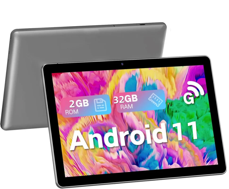 Android 11 Phone Call Tablet PC 10.1 INCH 2GB RAM 32GB ROM  AT1011 CPU SC7731 Quad-Core 1.3GHz Type-C WIFI Dual Camera SIM Card