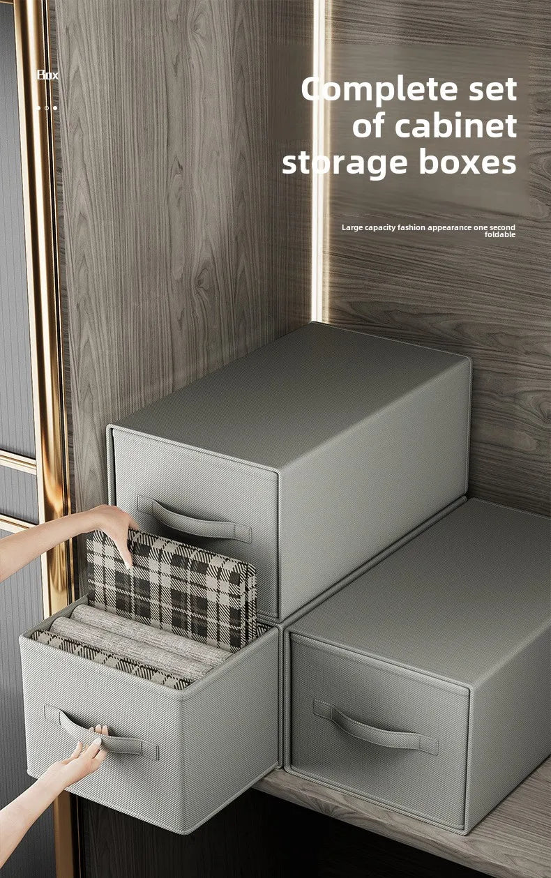 Wardrobe Organizer Drawer, Non-Waterproof, Multi-Purpose Storage Box for Clothes and Pants, Clothes Organizer Storage