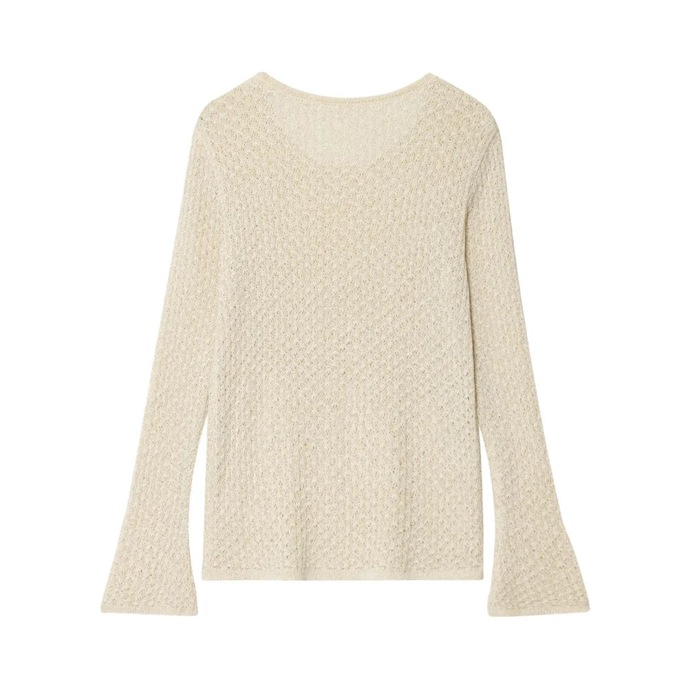 New European and American style women's clothing, lazy and fashionable, with metallic lines and waist cinched tops and pants SwiftNest