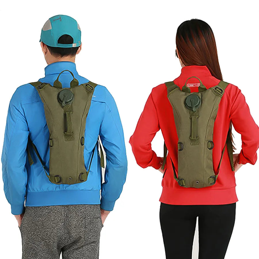Sports backpack with 3L waterproof water bladder, suitable for running, jogging and cycling