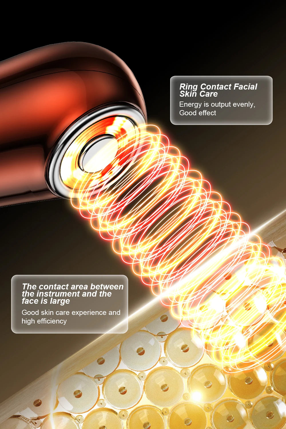 Photorejuvenation Women's Facial Contour Enhancing Beauty Tool with Colored Light Home Skin Care Device EMS Microcurrent