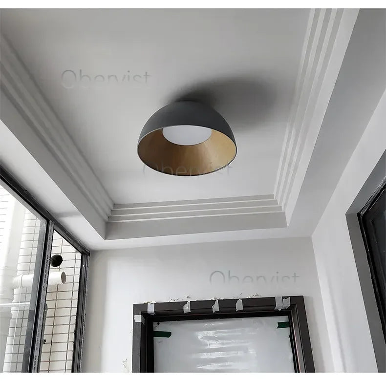 Bedroom Lamp Ceiling Lamp Creative Inclined Ceiling Room Light Personality Modern Minimalist Wood Grain Study Lamp Owner