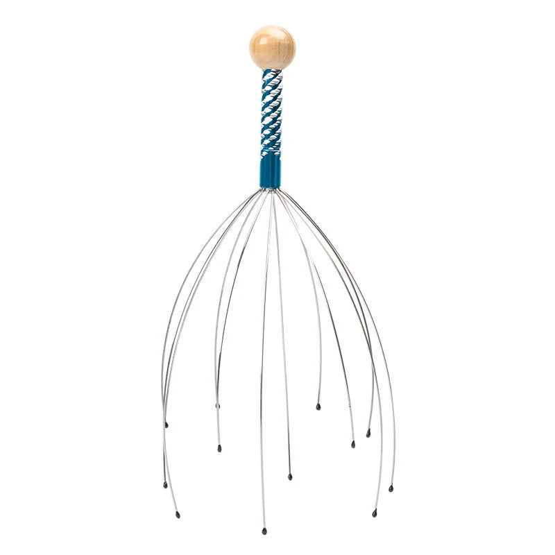 1pcs Head Massager Scratching Octopus Scalp Tool Non Soul Extractor Divine Tool Extraction Health and Wellness Head Therapy