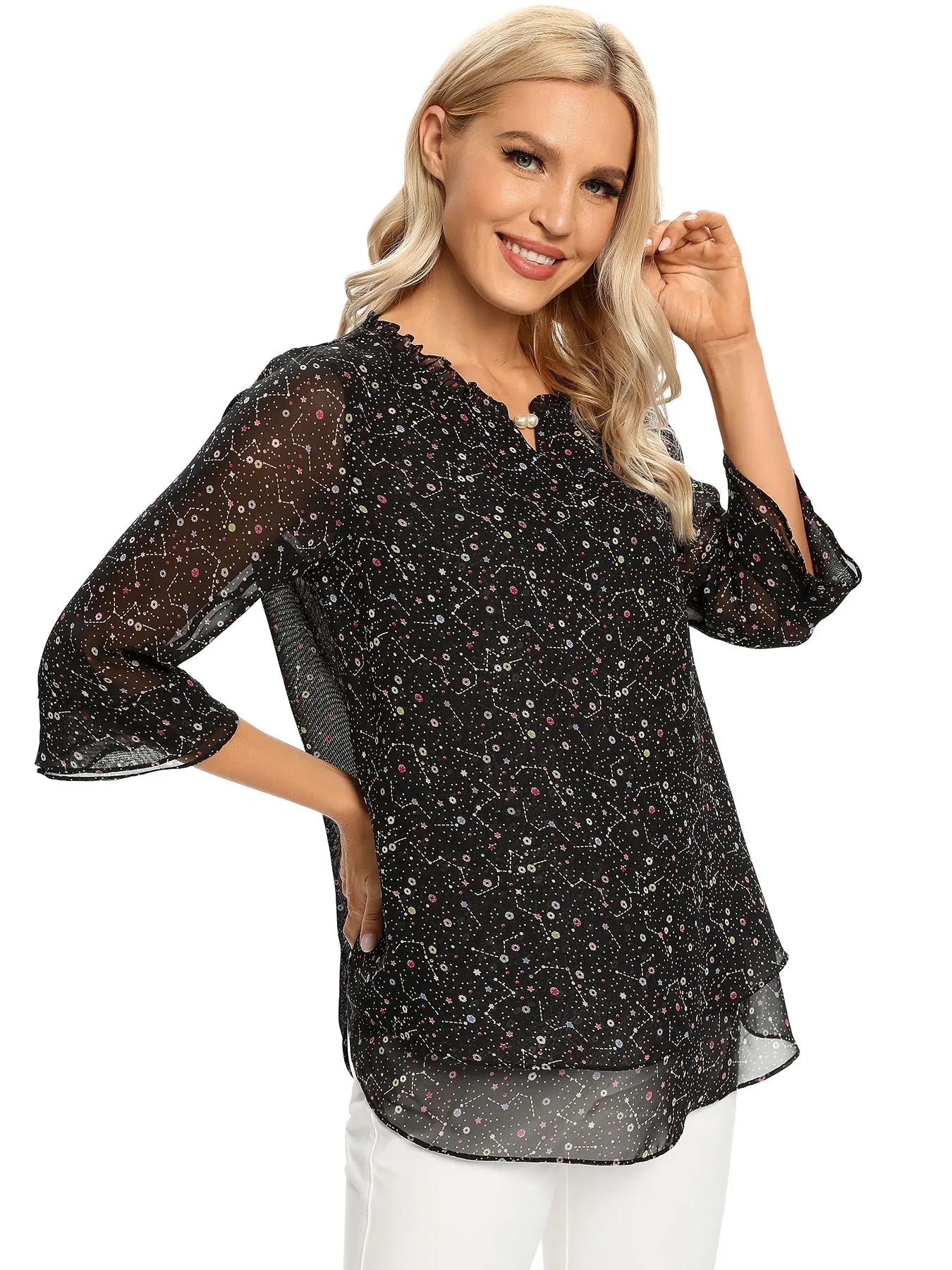 Women Woven Fashionable Casual Top For Spring And Summer SwiftNest
