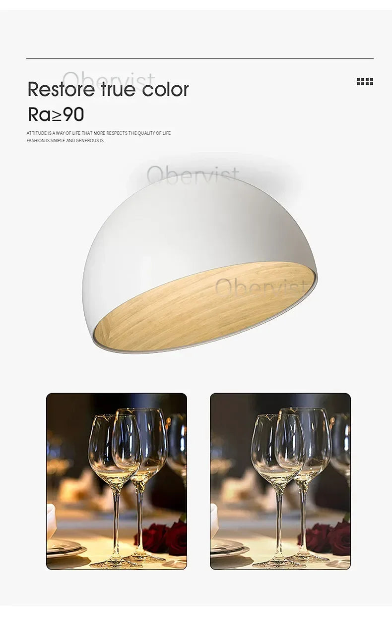 Bedroom Lamp Ceiling Lamp Creative Inclined Ceiling Room Light Personality Modern Minimalist Wood Grain Study Lamp Owner