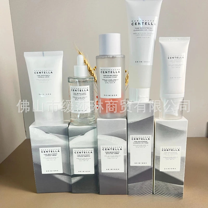 SKIN1004 Skin Care Angel Whitening Essence Facial Cleanser Cream Toner Sunscreen Combination Set