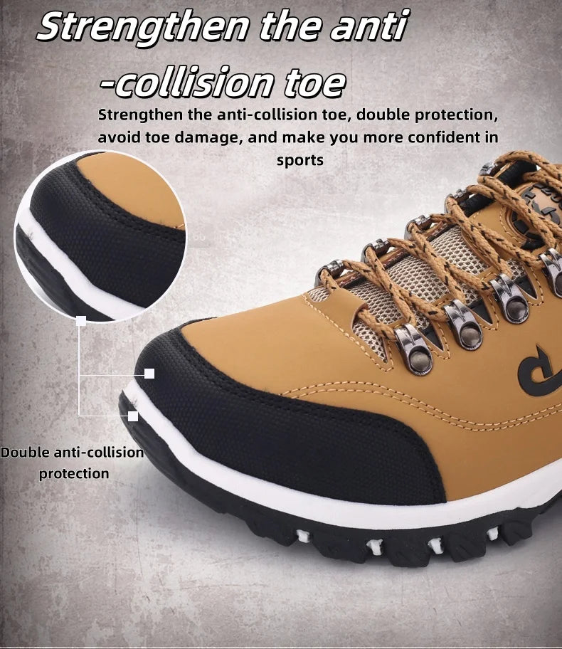 High-Quality Sports Shoes Men's Casual Shoes, Waterproof And Lightweight, Suitable For Outdoor Hiking, Mountaineering, City Work
