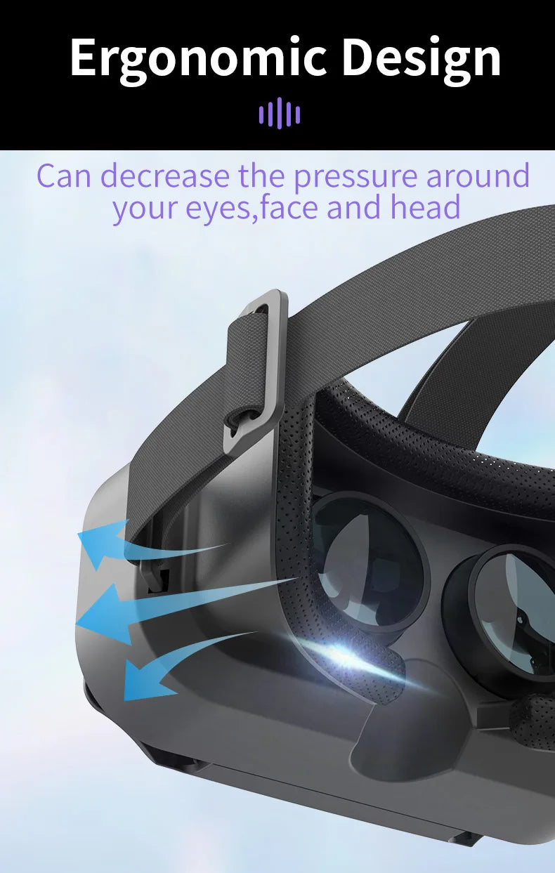 VR SHINECON 3D Glasses Virtual Reality Helmet Lenses Viar Goggles For Smartphones Mobile Goggle Game Accessory with Original Box