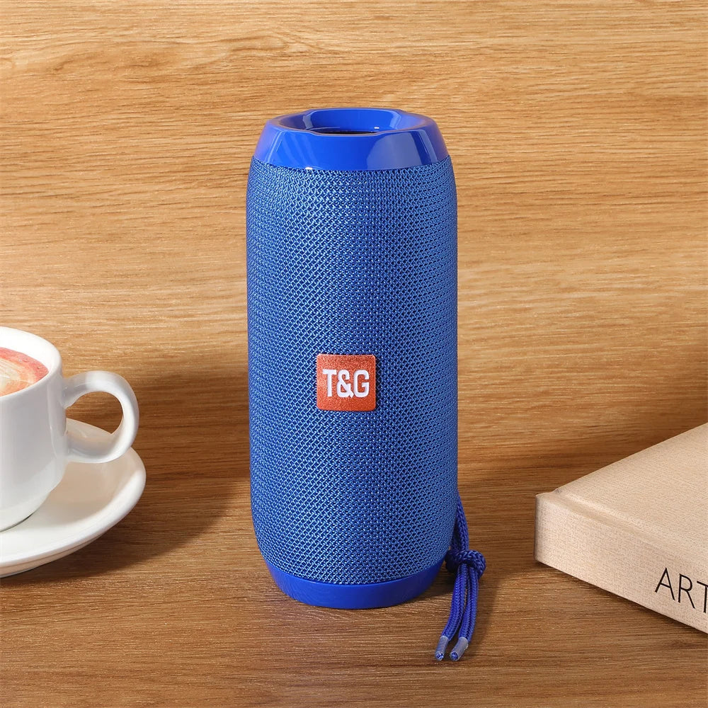 مكبر صوت لاسلكي محمول مزود بتقنية البلوتوث وصندوق صوت موسيقى بلوتوث لجهاز Caixa De Som مزود بمضخم صوت لاسلكي وراديو FM ونظام باس حر اليدين