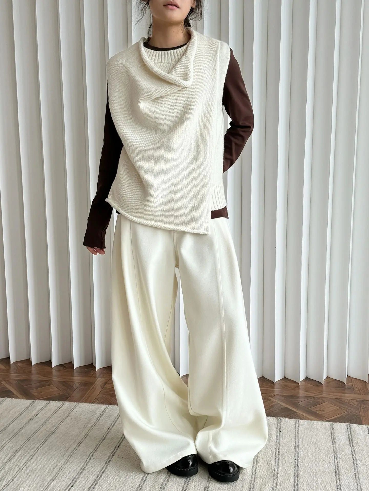 2025 Women Spring Fashion Big Wide Leg Pants High Waist Long Stright Pants Fashion Clothes Pants Female Trousers