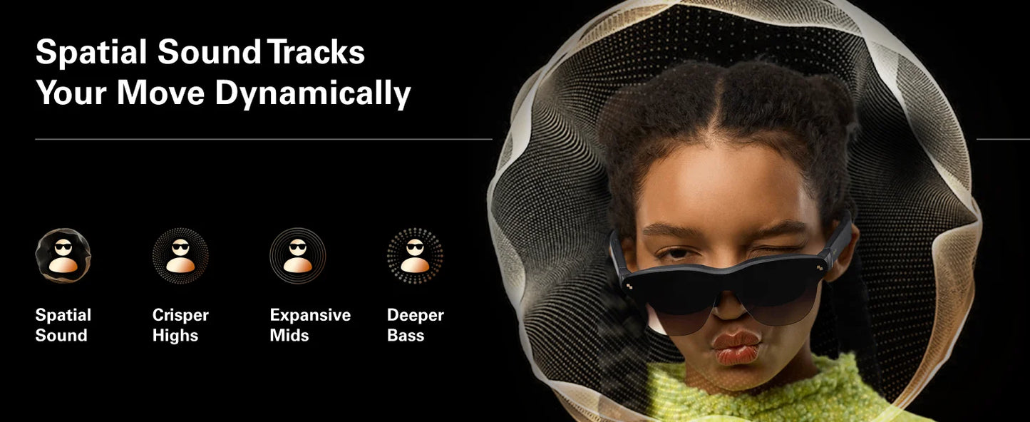 RayNeo Air 3S Pro smart AR glasses, 135-inch HD viewing, 1200Nits brightness, 3D surround sound