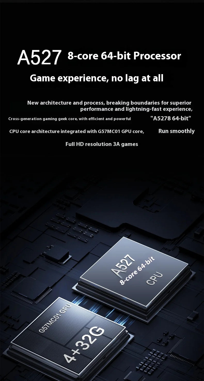 جهاز ألعاب محمول يعمل بنظام Android E6 Max إصدار 2025 - شاشة لمس 5 بوصات 32 نقطة مع نطاق مزدوج 5G، جهاز ألعاب محمول للمعجبين