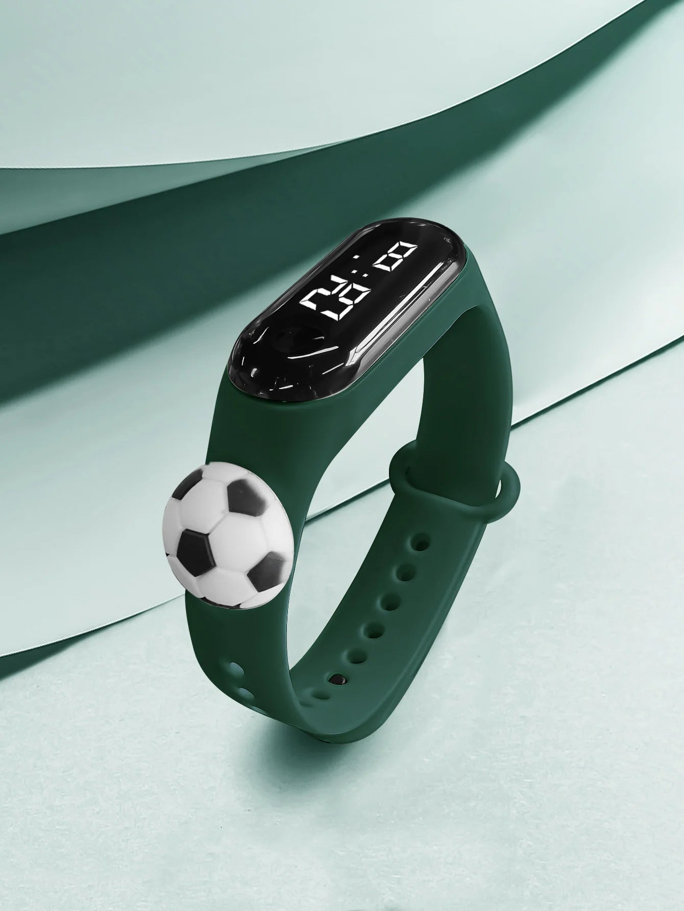 New Children's Outdoor Sports Watch Bracelet Simple Cartoon Football Student Electronic Watch Children's Festival Gift