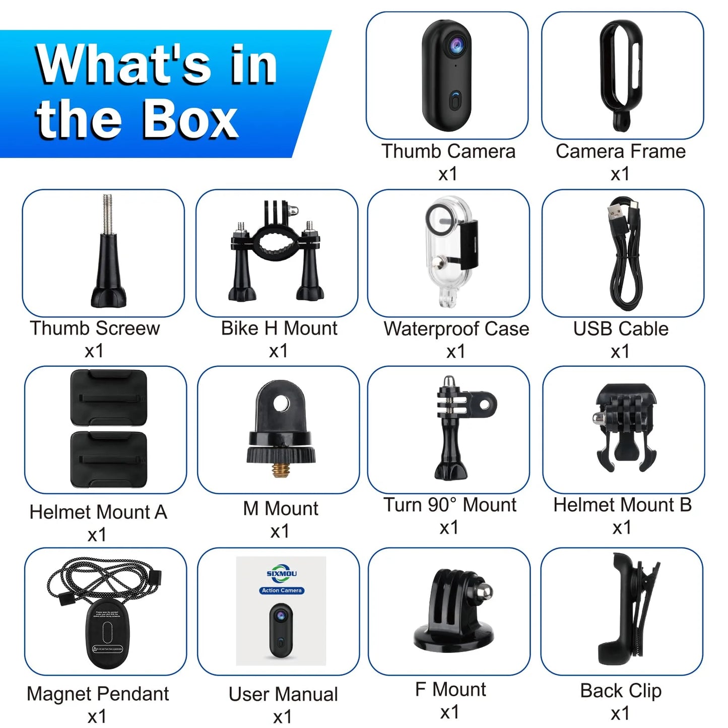 4K Outdoor Sports Camera Multifunction WIFI In Helmet Motorcycle Bike Waterproof Bicycle Action Mini Body Cam Video Recording