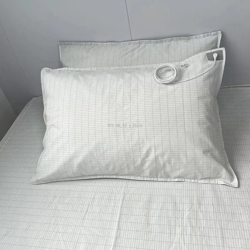 ملاءة سرير أرضية ملاءة مسطحة Earth Benefit Nature Health Well Grounded اتصال ذهبي سلك أرضي مقابس AU / مقابس UK / مقابس EU