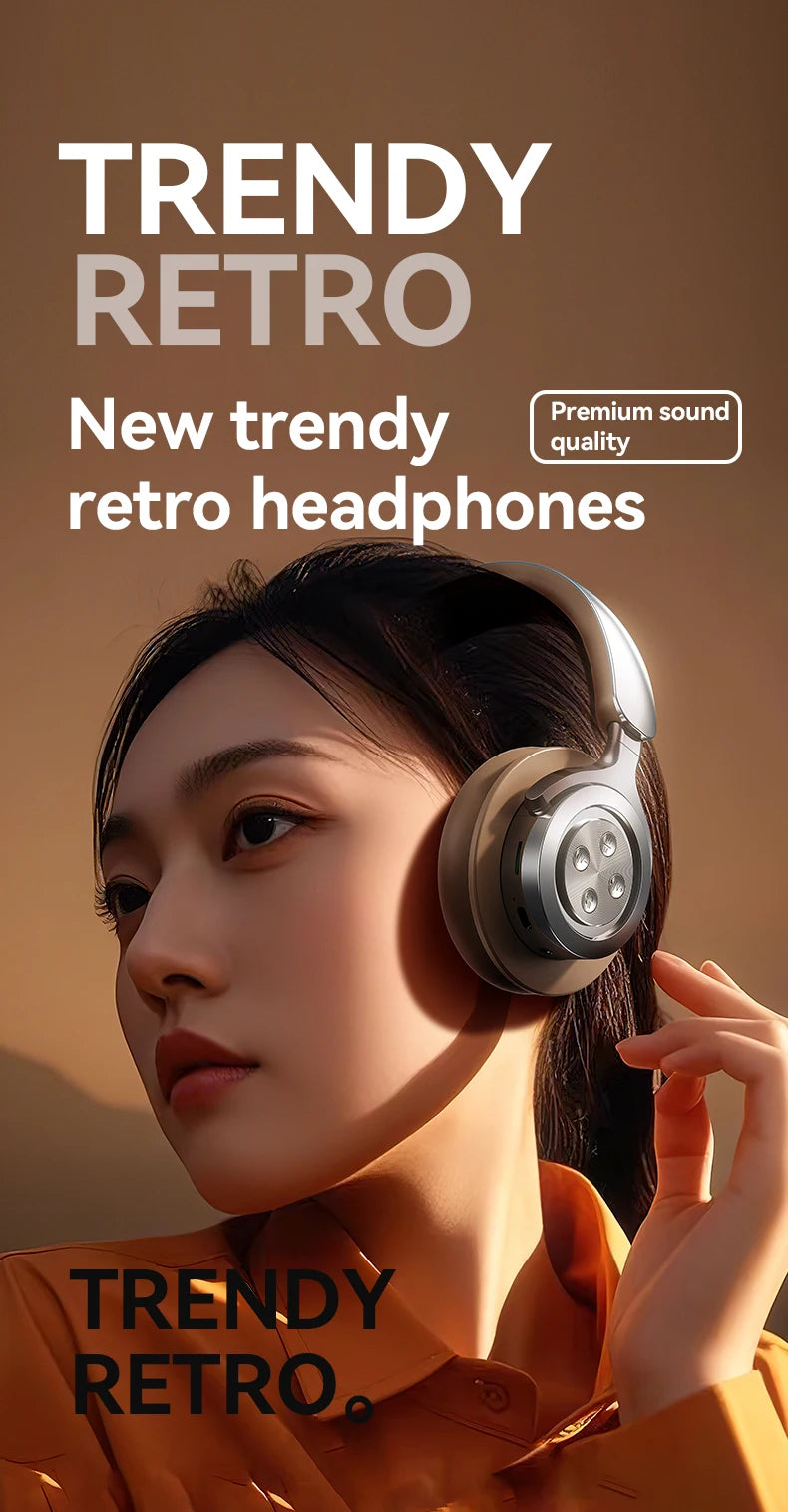 Bluetooth 5.3 Headsets Gaming Headphones Dual Mode Wireless Earphones Foldable Noise Reduction Music Headsets For iPhone Xiaomi