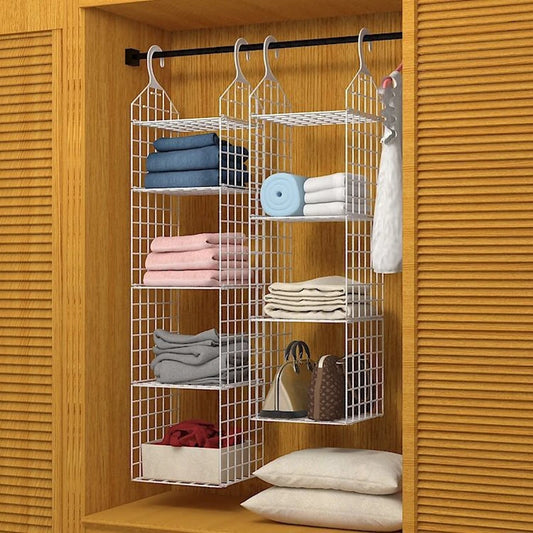 Clothes Storage Wardrobe Hanging Organizer Cabinets Hanger Home Handbag Holder Clothing Organization Dressing Room System Closet