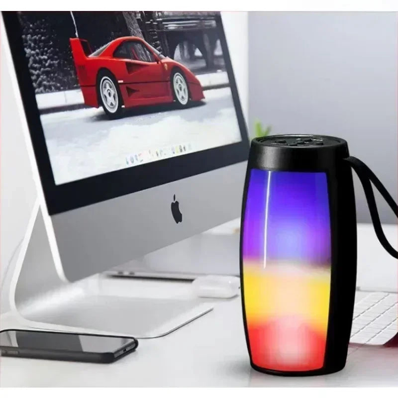 1202 مكبر صوت لاسلكي مزدوج ستيريو خارجي مزود بتقنية البلوتوث مع تشغيل TF/USB وراديو FM وبث صوتي ومضخم صوت محمول