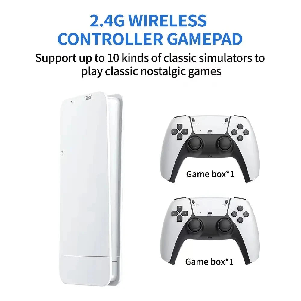M15 4K Handheld Video Game Console 64G 20000+ Retro Games Wireless Gamepads HD Gaming Multi-Emulator Stick