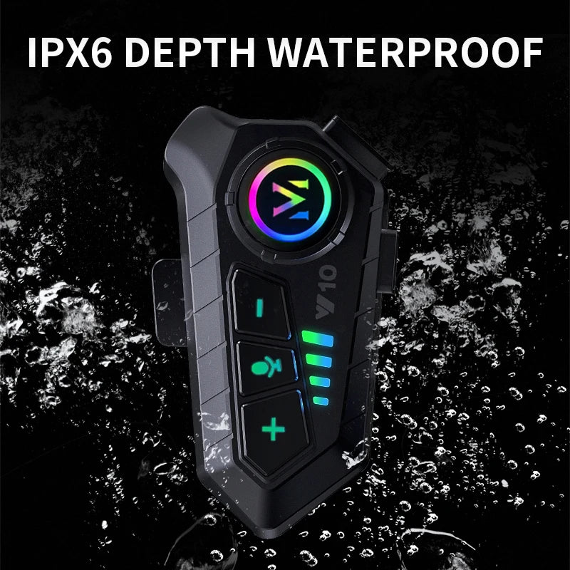 Bluetooth 5.3 Headset Wireless Helmet 2000Mah Ultra Long Standby Hands-Free Waterproof Mp3 Player Speaker Motorcycle Phone Kit