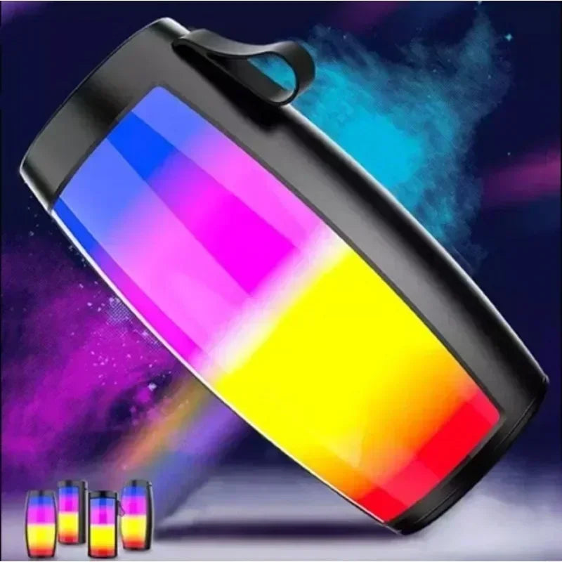 1202 مكبر صوت لاسلكي مزدوج ستيريو خارجي مزود بتقنية البلوتوث مع تشغيل TF/USB وراديو FM وبث صوتي ومضخم صوت محمول