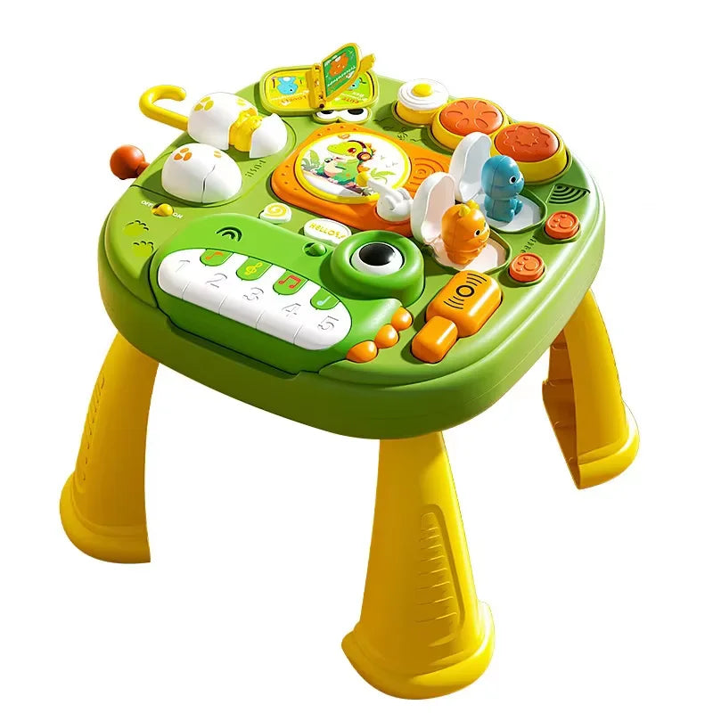 Toddler Activity Table Toy - Montessori Learning Toy for Boys & Girls, Kids Educational Play Table