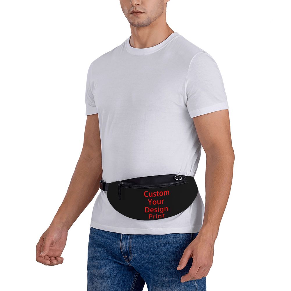 Custom Your Design Fanny Pack Women Men Custom Customized Logo Printed Crossbody Waist Bag for Running Phone Money Pouch