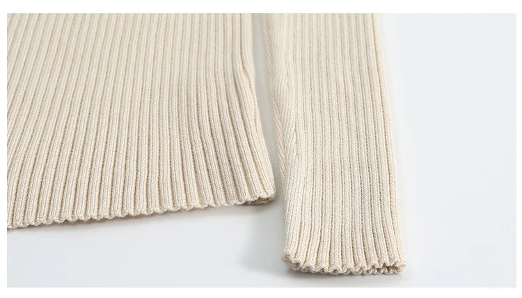 2025 Women Fashion Chic Knitted Tops Autumn Winter Turtleneck Sweater Women Pullovers Long Sleeve Jumper Pull Femme Clothing