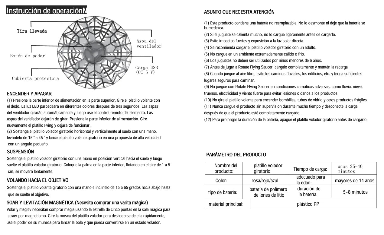 Toys For Kids Luminous Toys Flying Ball Sensing Automatic Rotation Magic Ball Children's Games Outdoor Party Toys Holiday Gifts