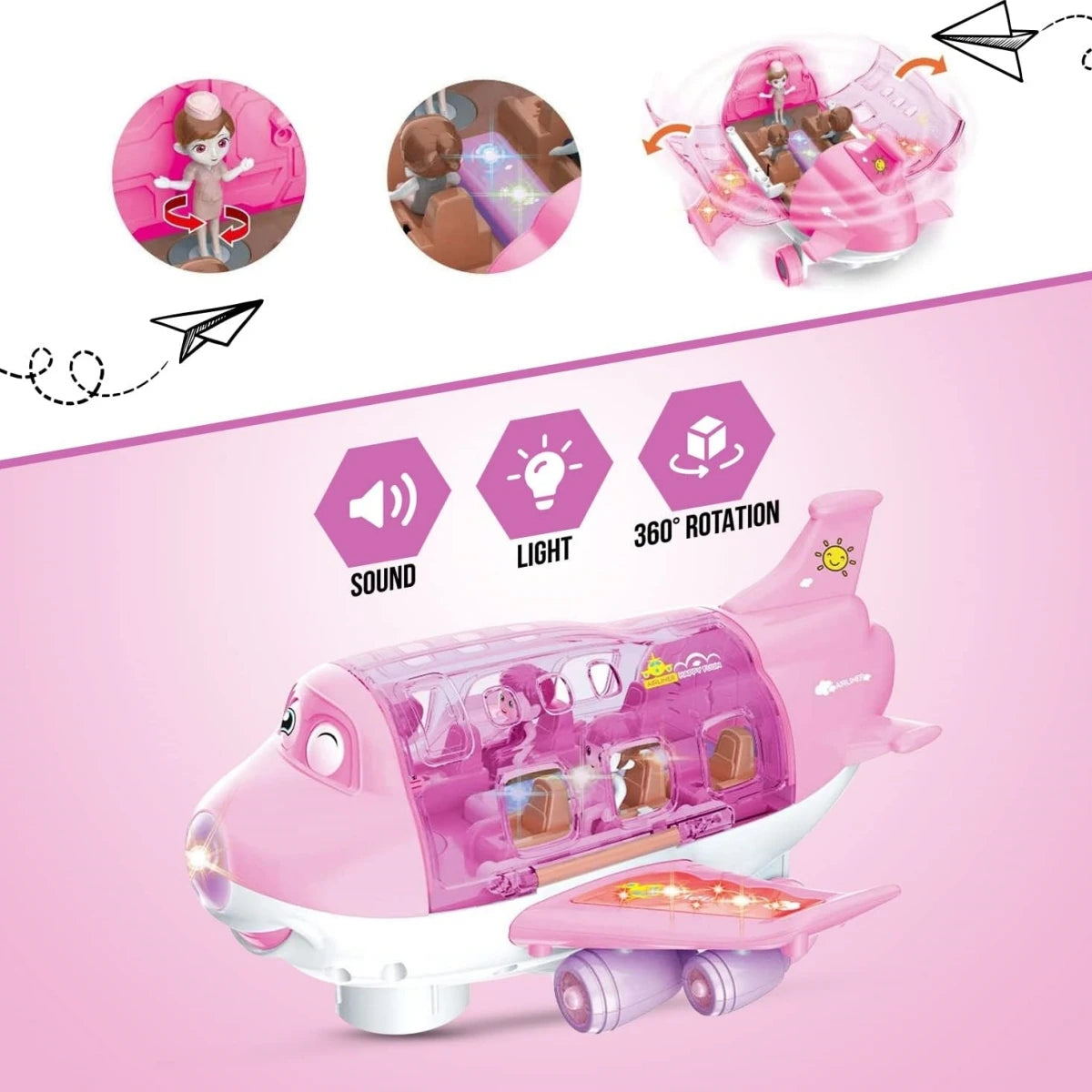 ألعاب الأطفال: ألعاب الطائرات الكهربائية/نماذج الطائرات والسيارات/الأضواء والموسيقى - ألعاب النقل للأولاد والبنات، عيد الميلاد