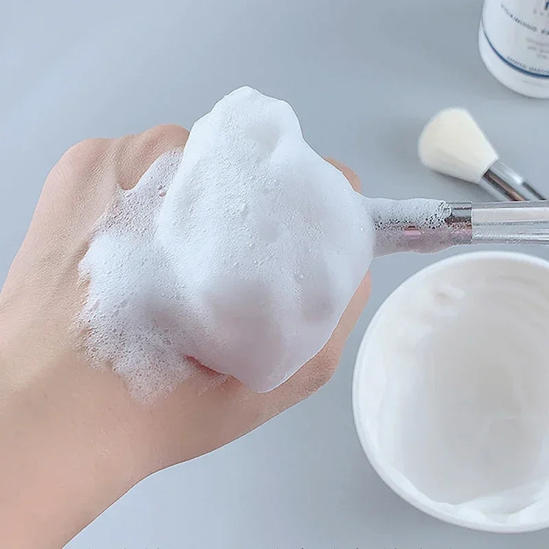 Facial Cleanser Brush Soft Face Massage Fan Wash Brush Pore Cleanning Exfoliating Beauty Face Mask Brush Portable Skin Care Tool