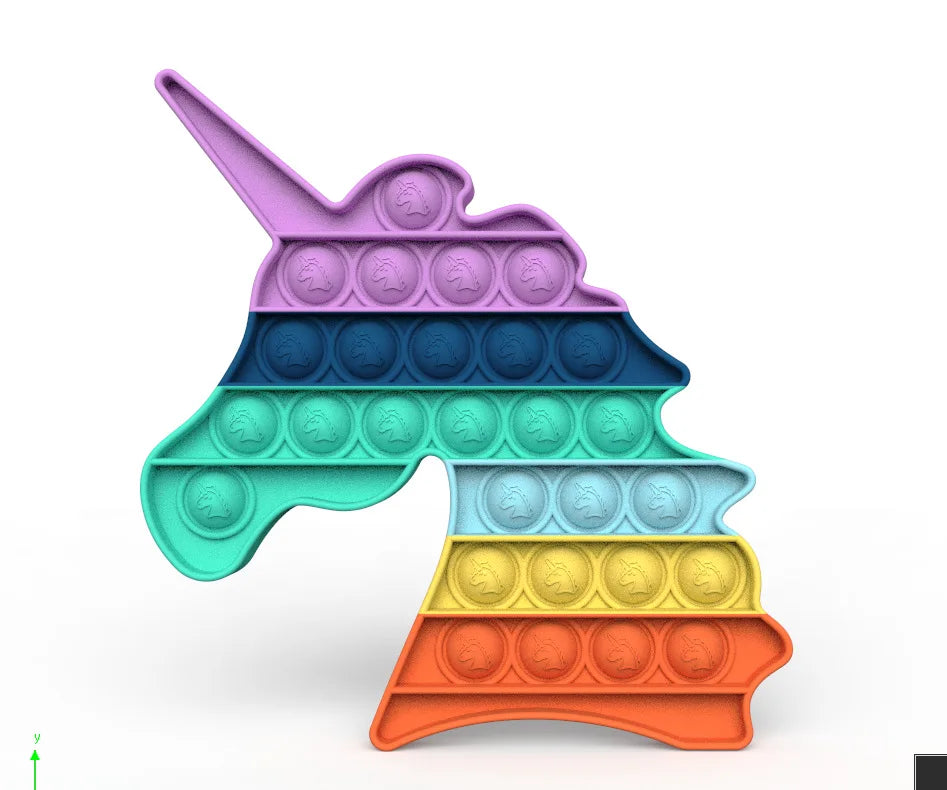 ألعاب حيوانات فيدجيت للأطفال والبالغين، لعبة فيدجيت عصرية من كاواي، لعبة دفع الفقاعات لأسفل، لعبة مضادة للتوتر، هدية عيد ميلاد للبنات والأولاد